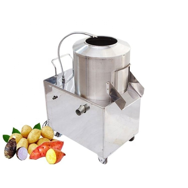 Vertical type food factories automatic Commercial electric ginger potato peeler machine price potato peeling cleaning machine