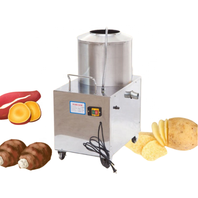 Vertical type food factories automatic Commercial electric ginger potato peeler machine price potato peeling cleaning machine