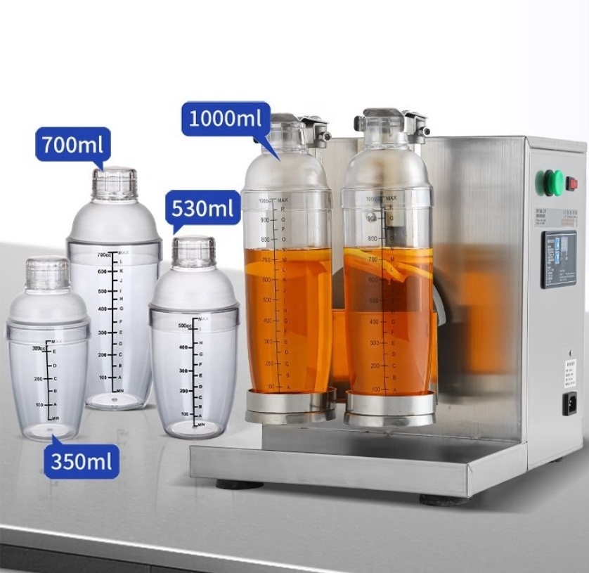 Automatic Double Frame Smoothie Drink Shaker Cup Machine Bubble Boba Milk Tea Shaking Machine For Drinking Shop Price