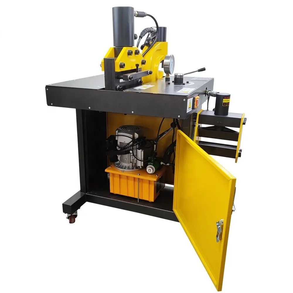 Busbar 3In1 Hydraulic Punching Bending Cutting Busbar Processing Machine For Iron Plate Copper Aluminum Bar