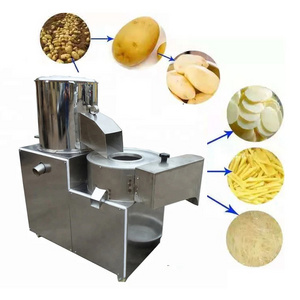 Commercial Electric Spiral Potato Peeler Cutter Slice Silk Block Peeling Cutting Potato Cleaning Washing And Slicing Machine