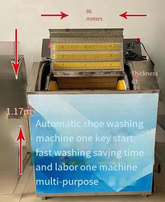 Commercial Automatic Intelligent Sports Shoes Washing Equipment Cloth Shoes Stains Roller Shoe Washing Machine