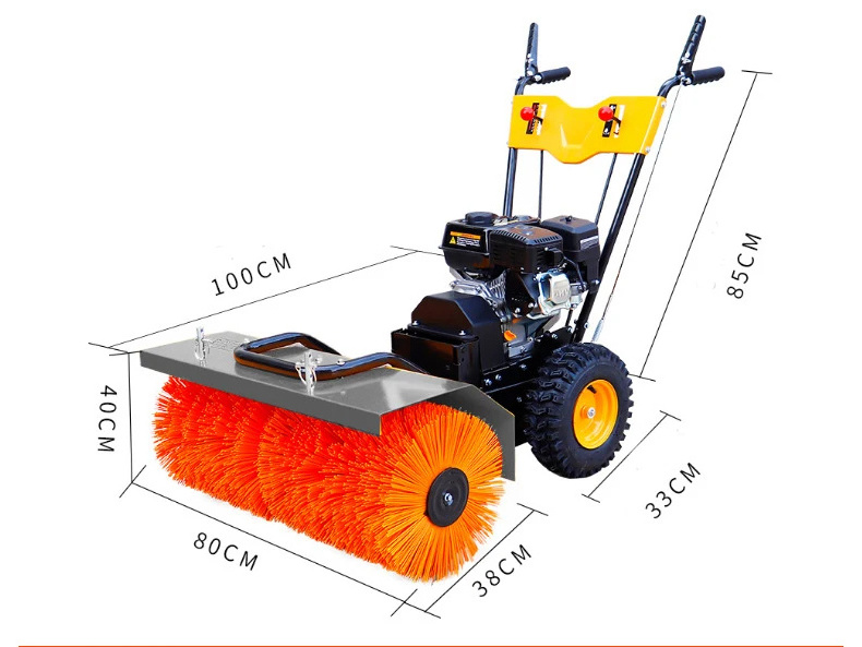 Multifunction Small Snow Thrower Hand Walk-Behind Hydraulic Snowplow  Machine Cleaner  Road Machines