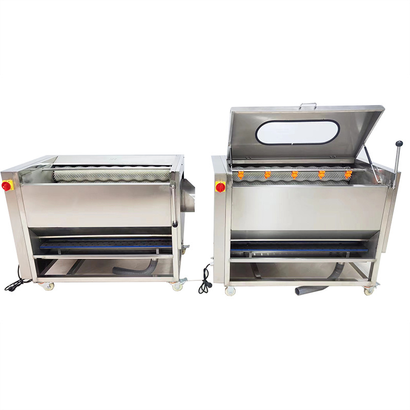 Automatic Potato Taro Ginger Sweet Potato Lobster  Washing Machine Roller Brushing Peeling Machine