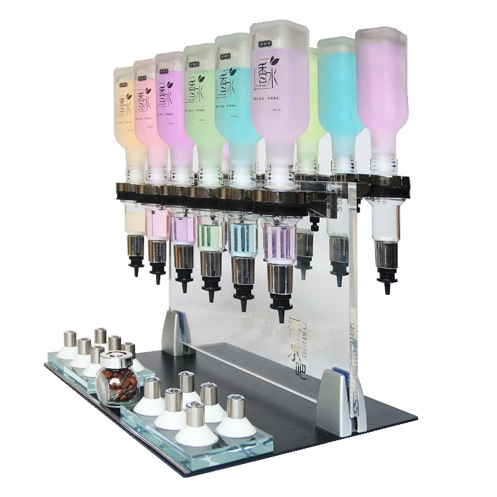 Perfume Vending Machine For Perfume Bar Manual 12 Bottles Perfume Dispenser Bottle Filling Machine