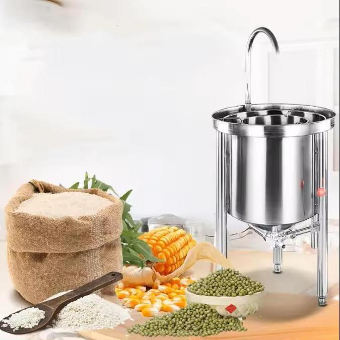 Cube Automatic 50kg/time Strainless Steel Automatic Rice Washer Rice Washing Machine Mung Bean Cleaning Machine