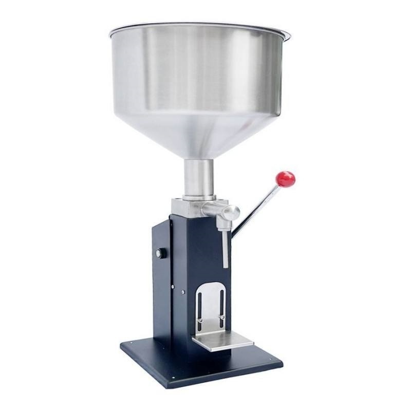 5-50ml 200-1000BPH 304 Stain Steel 10L Lip Gloss Manual Hand Pressure Cosmetic Paste Liquid Piston Filling Machine