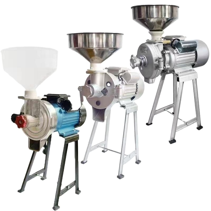 Wet And Dry Grain Wheat Bean Pepper Grinder Machine mini flour mill machines Wet And Dry Grinder Machine