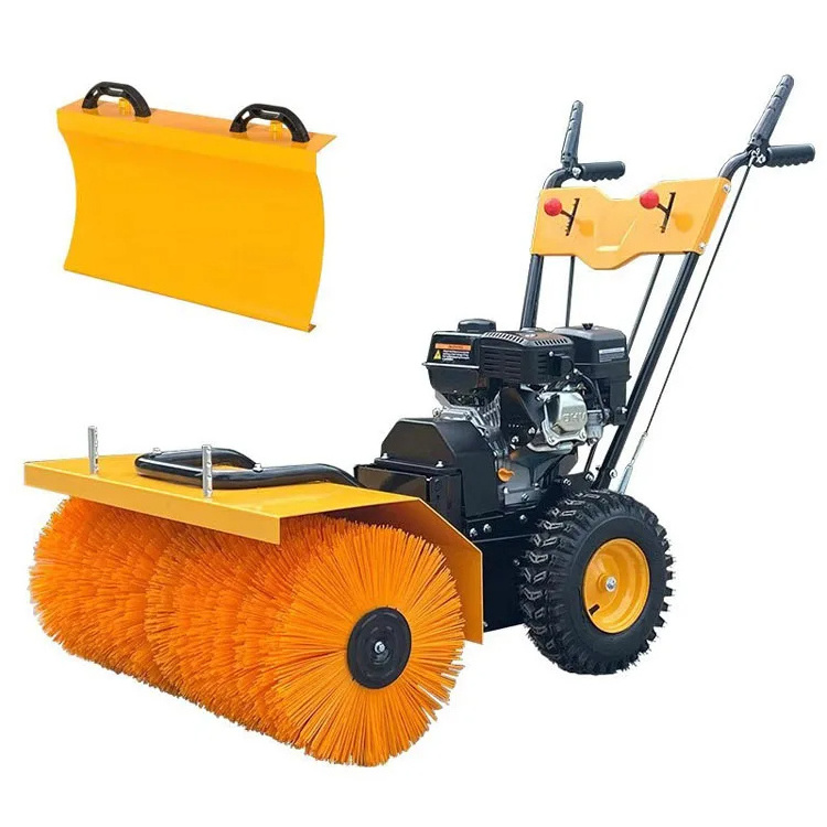 Multifunction Small Snow Thrower Hand Walk-Behind Hydraulic Snowplow  Machine Cleaner  Road Machines