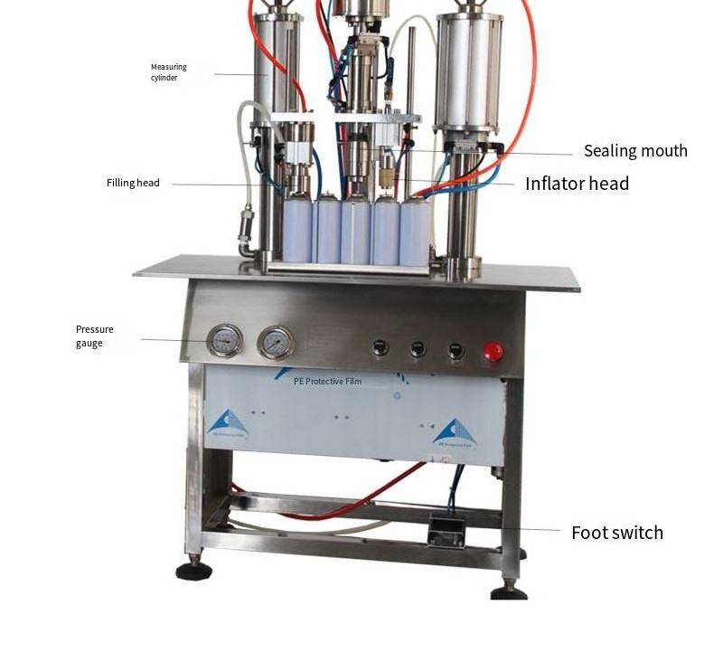 Sealing Machine For Spray Can And Filling Sealing Machine Spray Can Air Freshener Filler aerosol Gas Filling