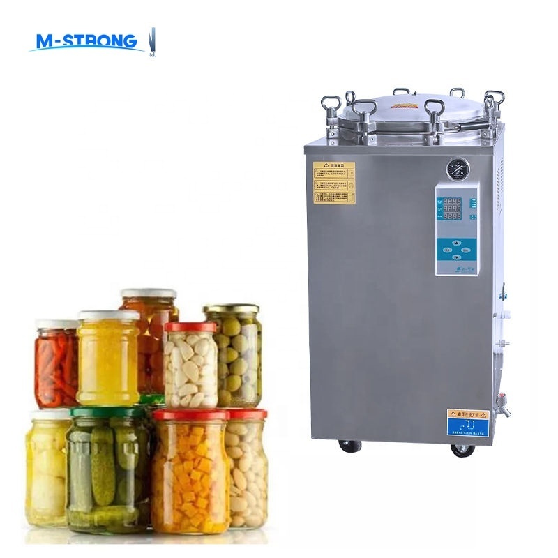 150L 100L 75L 50L 35L Vertical Autoclave Mushroom Spawn Cultivation Counter Pressure Food Autoclave Retort Sterilizer Machine