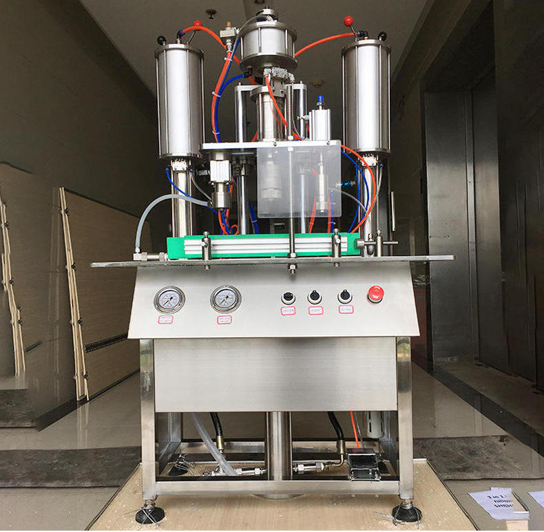 Sealing Machine For Spray Can And Filling Sealing Machine Spray Can Air Freshener Filler aerosol Gas Filling