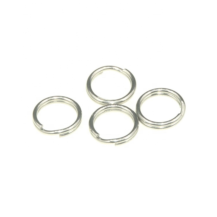 304 stainless steel 15mm round wire metal keyring small size iron key ring