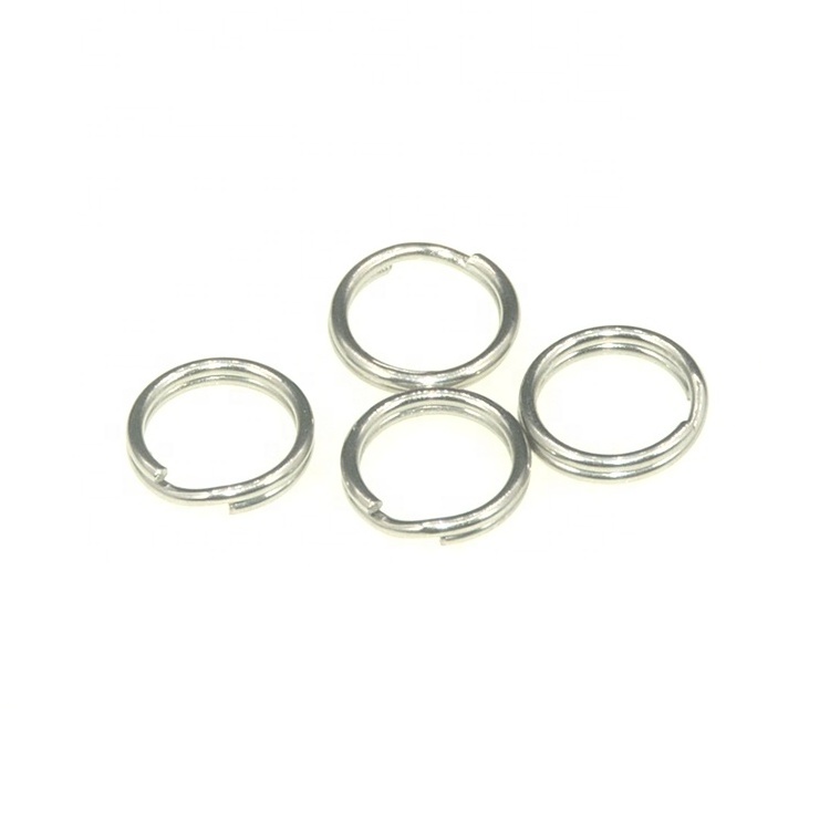 304 stainless steel 15mm round wire metal keyring small size iron key ring