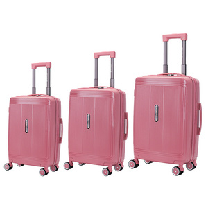 Super hot sale high Quality PP Trolley Luggage Bag 100% PP Hard shell PP newest valise for Travel Bag Luggage Sets