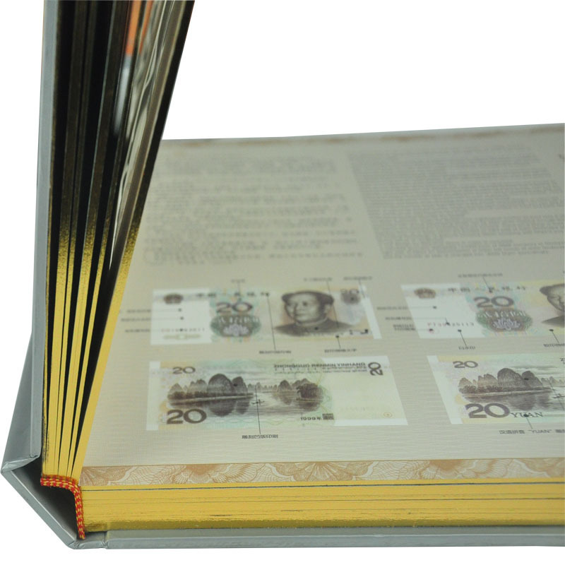 Supreme Quality Custom Notebook Printing With Gold Edge for Coin Collection