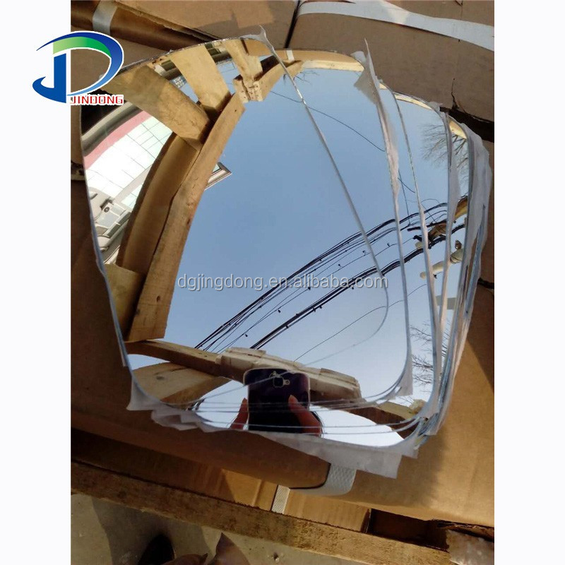 R1800 R1200 1.8mm 2mm 305*407mm Long Lasting Convex Concave Mirror Glass Sheet Automotive Side Mirror Glass