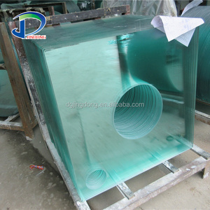 Jindong Glass Decorative 10MM Tempered Glass Custom high quality flat/curve ultra clear glass aquarium