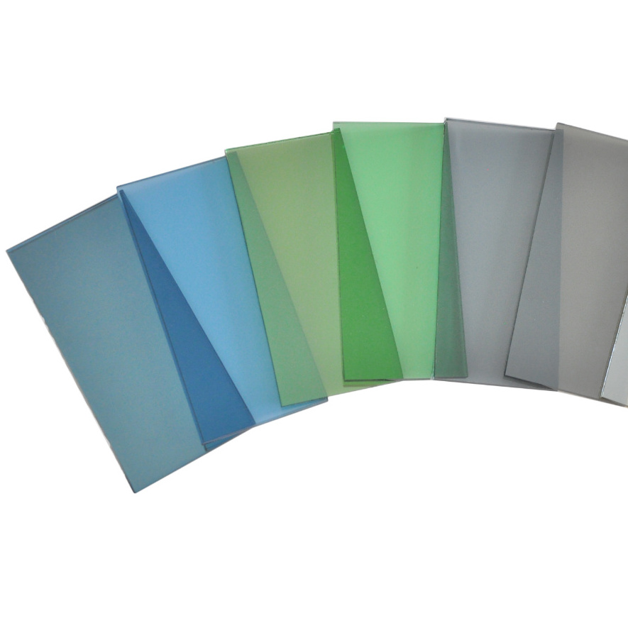 4mm-12mm Brown / Euro Grey Tinted Glass Tempered Glass Panel for Building Glass Decoration