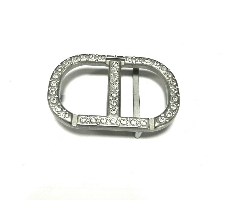 Manufacturer Customized Logo Fashion Zinc Alloy Metal Name Plate Belt Buckle