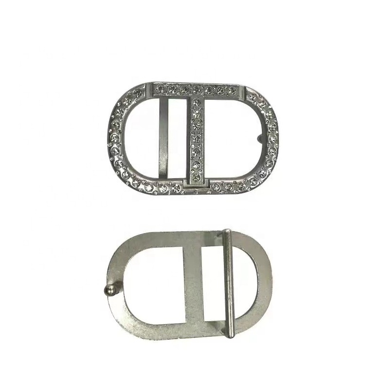 Manufacturer Customized Logo Fashion Zinc Alloy Metal Name Plate Belt Buckle