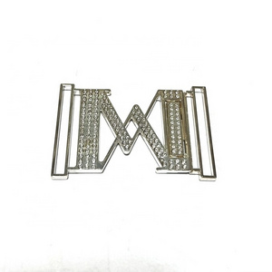 Manufacturer Customized Logo Fashion Zinc Alloy Metal Name Plate Belt Buckle