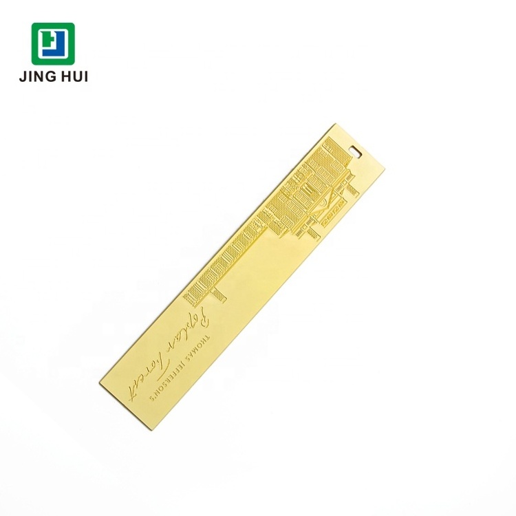 Personalized Custom Design Bookmarks Blank Metal Book Marks Die Casting Gold Sliver Plated Metal Bookmark Metal Crafts