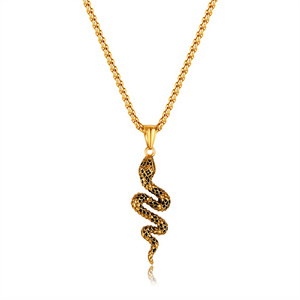 High Quality Bulk 18K Gold Plated Over Stainless Steel Snake Chain Necklace For Women Men