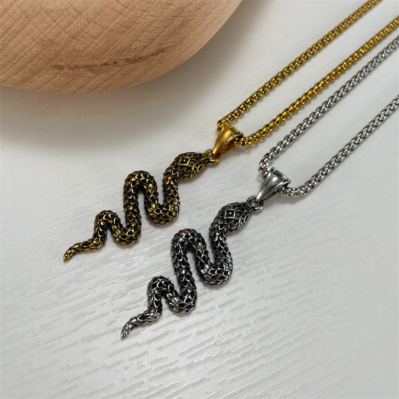 High Quality Bulk 18K Gold Plated Over Stainless Steel Snake Chain Necklace For Women Men