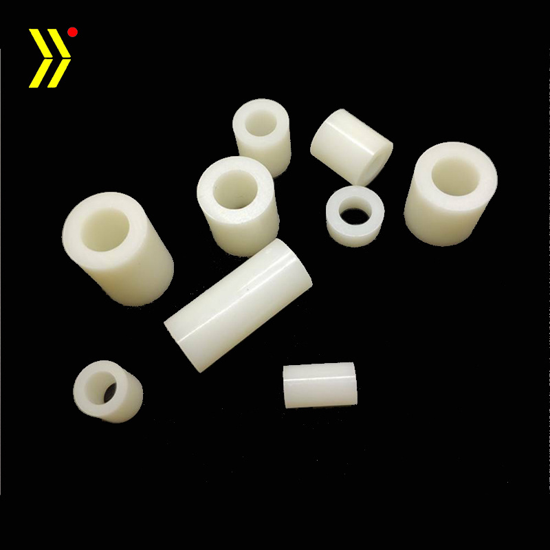 Custom plastic machinind cnc parts round delrin spacer