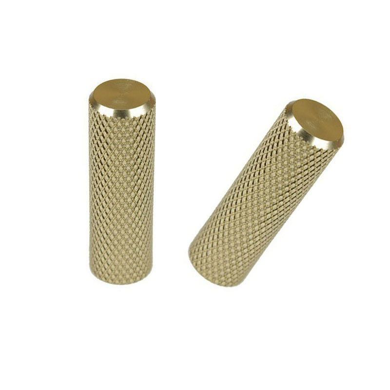 CNC machining brass tip shaft cnc lathe turning brass knurled parts