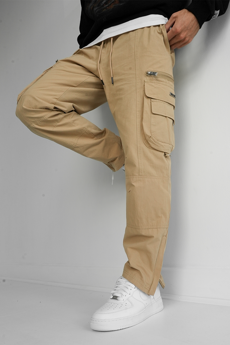 Customize Men  Slim Fit cargo Pant with Woven stretch twill heavyweight cotton fabric