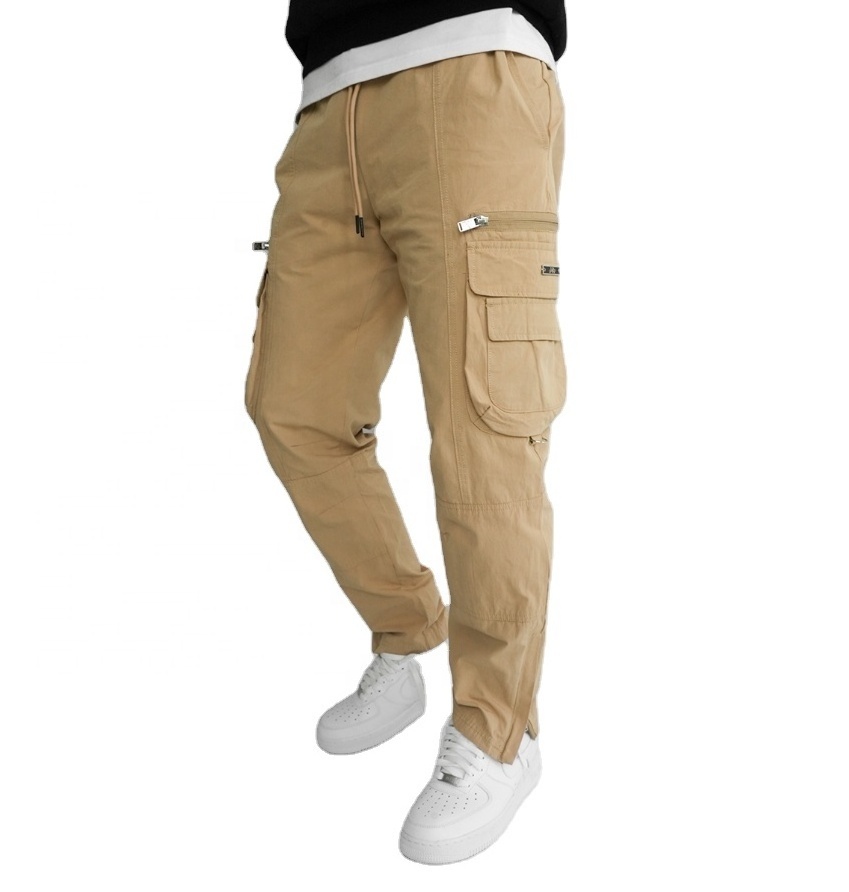 Customize Men  Slim Fit cargo Pant with Woven stretch twill heavyweight cotton fabric