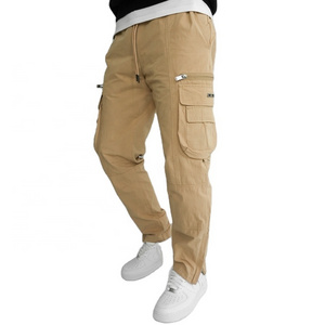 Customize Men  Slim Fit cargo Pant with Woven stretch twill heavyweight cotton fabric