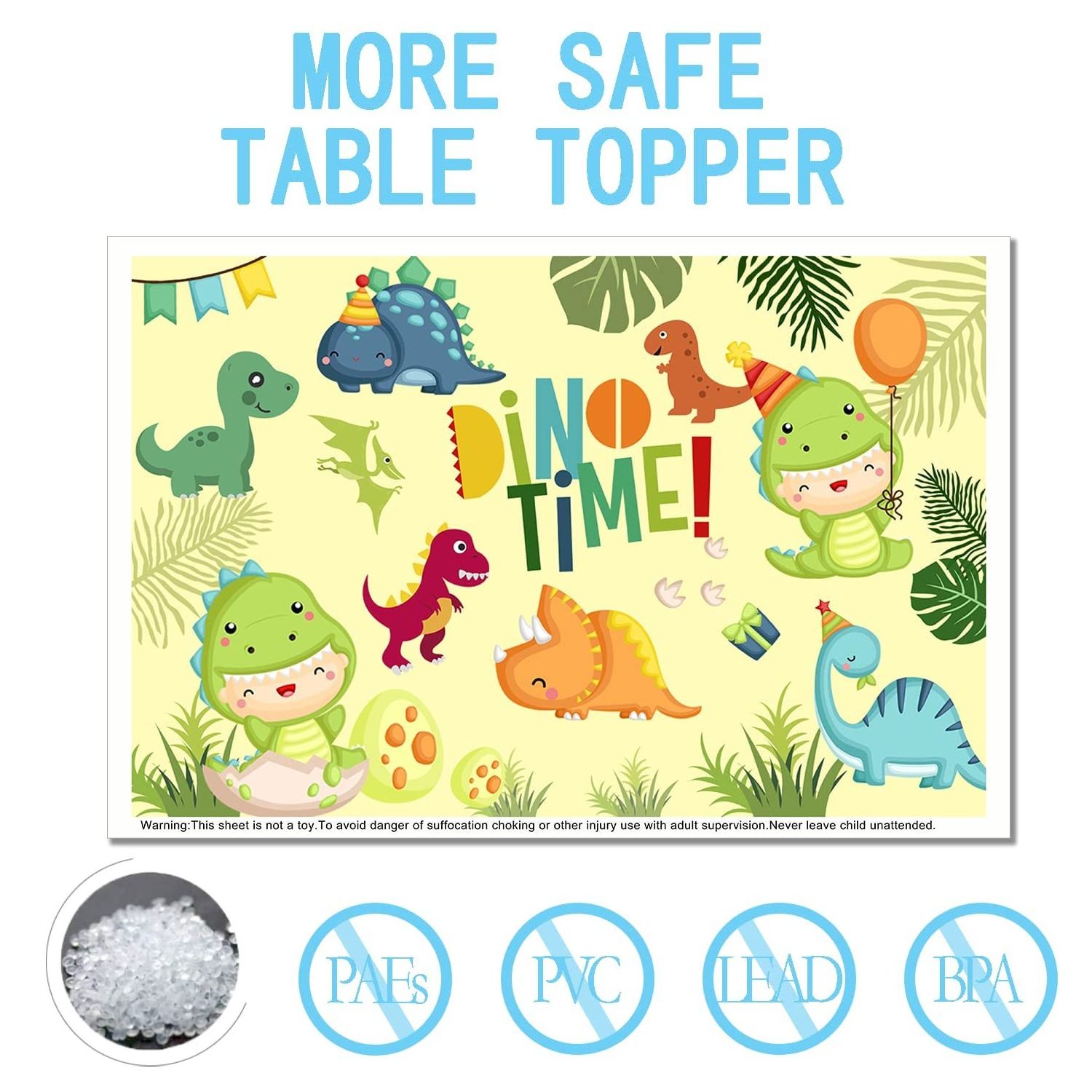 Waterproof Restaurant Portable Table Mats Disposable Stick-on Placemats Custom 12x18 Plastic Dining Playing Art for Baby Kids