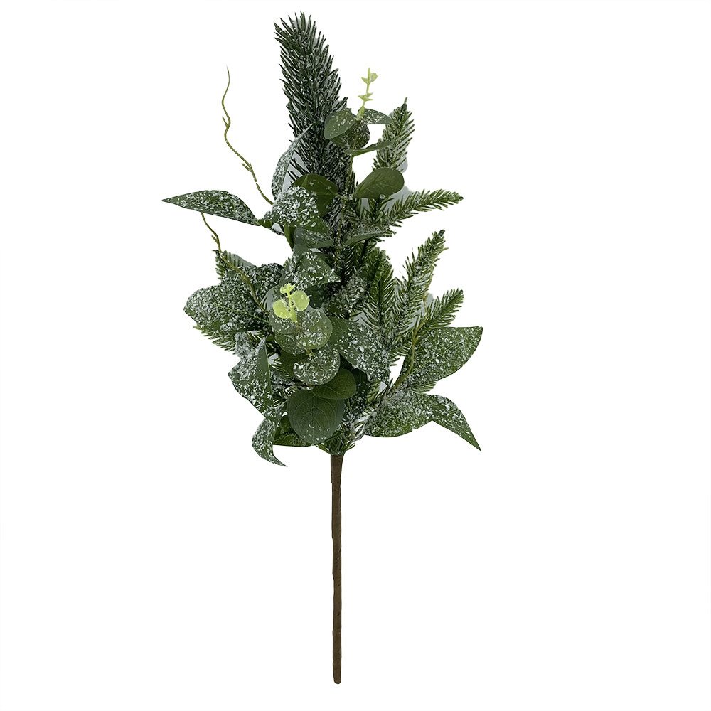 Wholesales Artificial Holly Christmas Pick Frozen Berry Pinecone Christmas Branch Tree Pick for Christmas Wedding Decoration