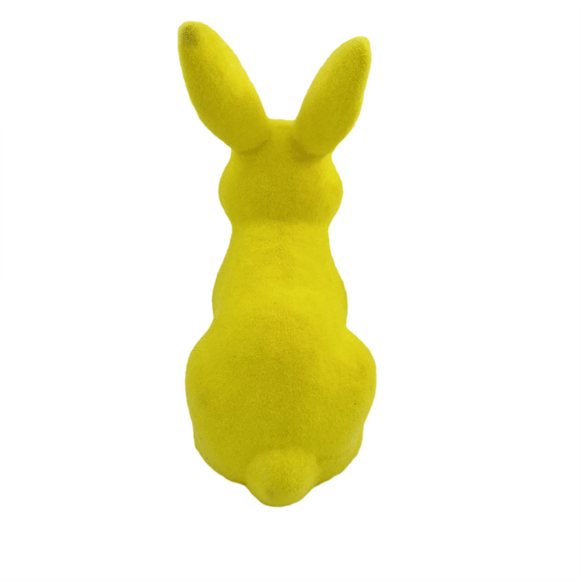 Wholesaler Customized Color Easter Flocking Rabbit 12inch Flocking Bunny Easter Moss Plush Bunny for Easter Decoration