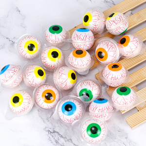 Manufacturers Halloween Horror Style 22G Funny Sugar Fruity Flavours Eye Ball Gummy Candy