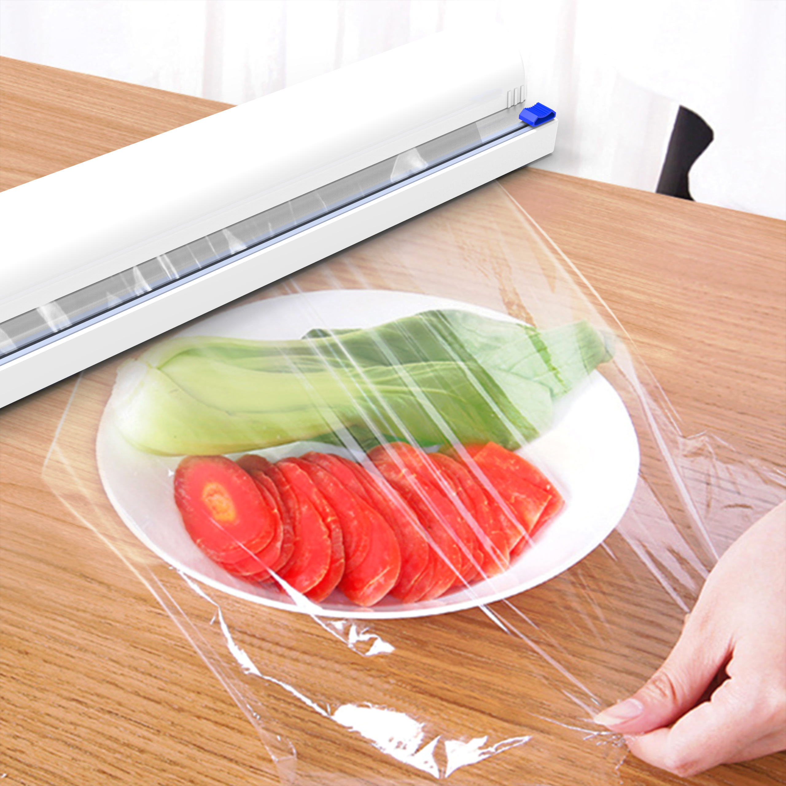 Home Reusable Plastic Smart Kitchen Tool Wrap Cling Film Cutter Pvc Cling Film Making Machine