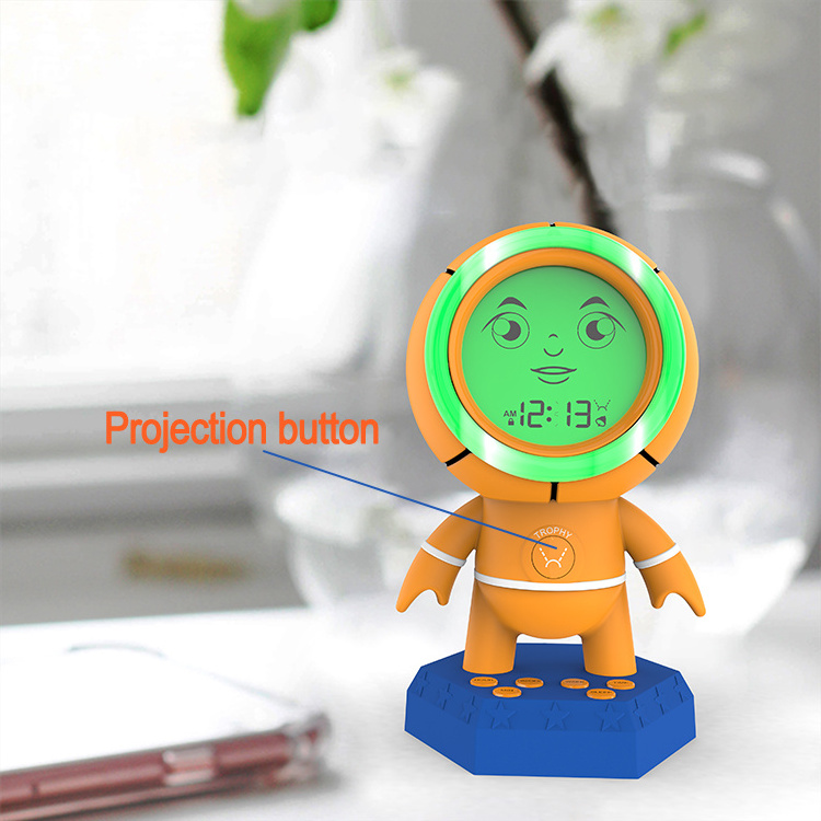 2023  new digital projection alarm clock wall decoration desk clock led digital alarm clock electronic proyection