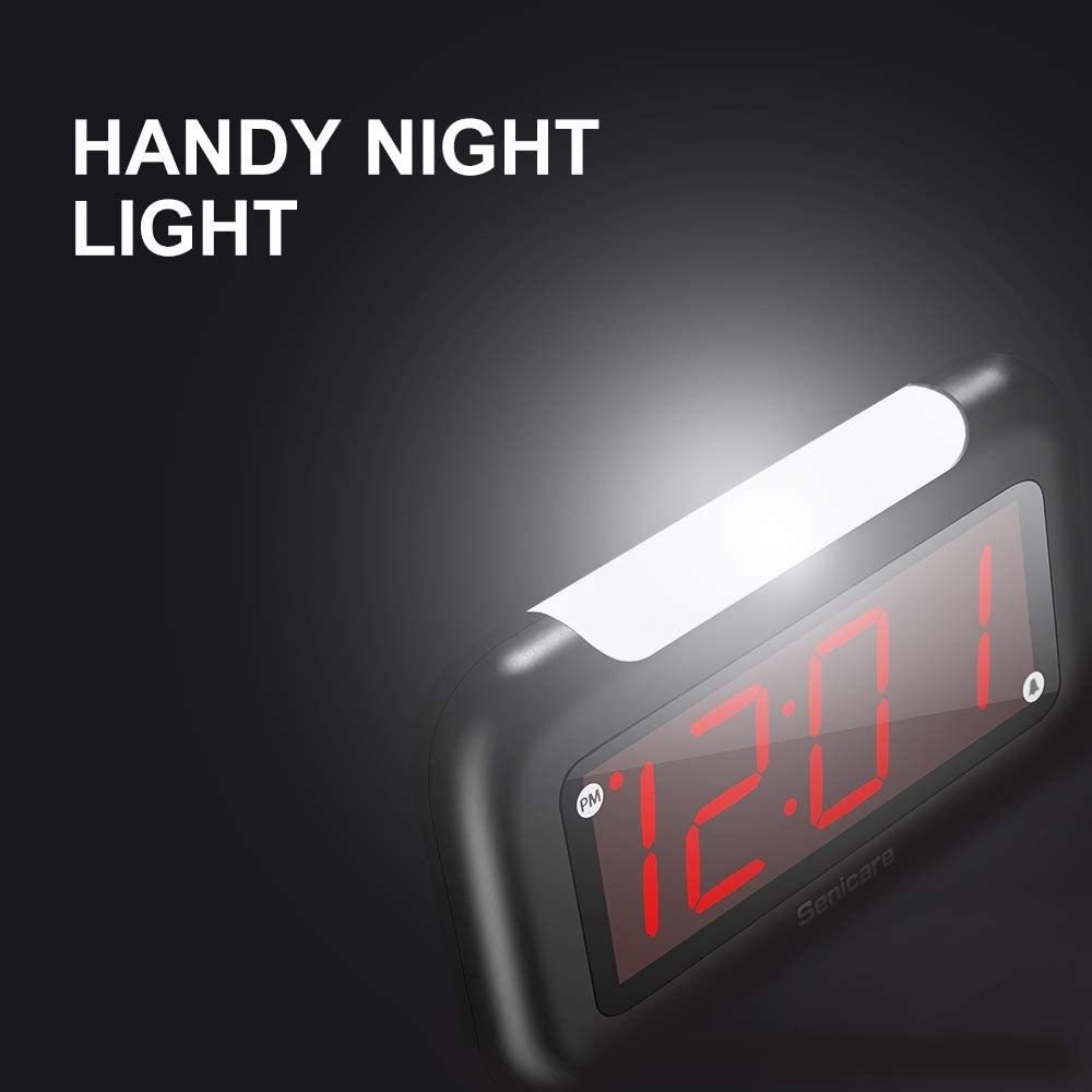 2023 New Hot Selling Big Lcd Display Alarm Table Clock With Usb Charge Connectors Alarm Clock