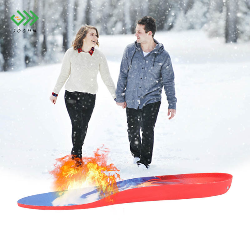 JOGHN Outdoor Camping Usb Electric Heated Shoe Insole Thermal With Heating Insoles For Shoes Warm Rechargeable Heated Insole