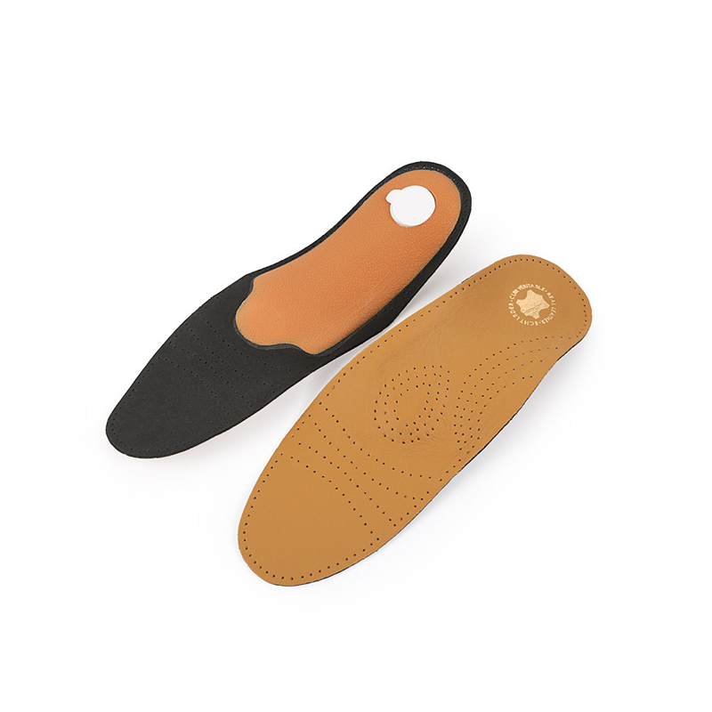 JOGHN leather Cushioned care flat foot arch support foot insoles men and women invisible sport non slip orthotic insole