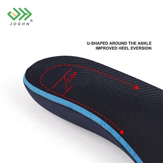 JOGHN Shoe Inserts Pu Sport Insole Arch Support Insole Memory Foam Foot Care Correction Flatfoot Orthopedic Corrective Insoles