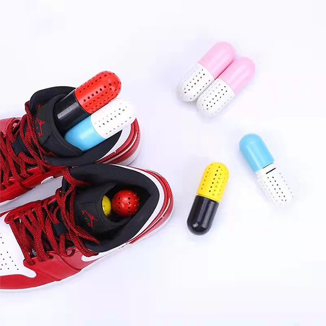 JOGHN High quality shoe fresher durable Moisture absorber sneaker shoe deodorant capsule ball