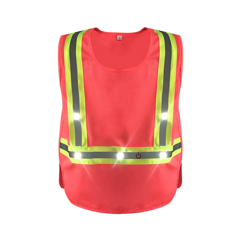 Reflective safety vest for kids Biking running led reflective vest Night High Light reflective vest safety