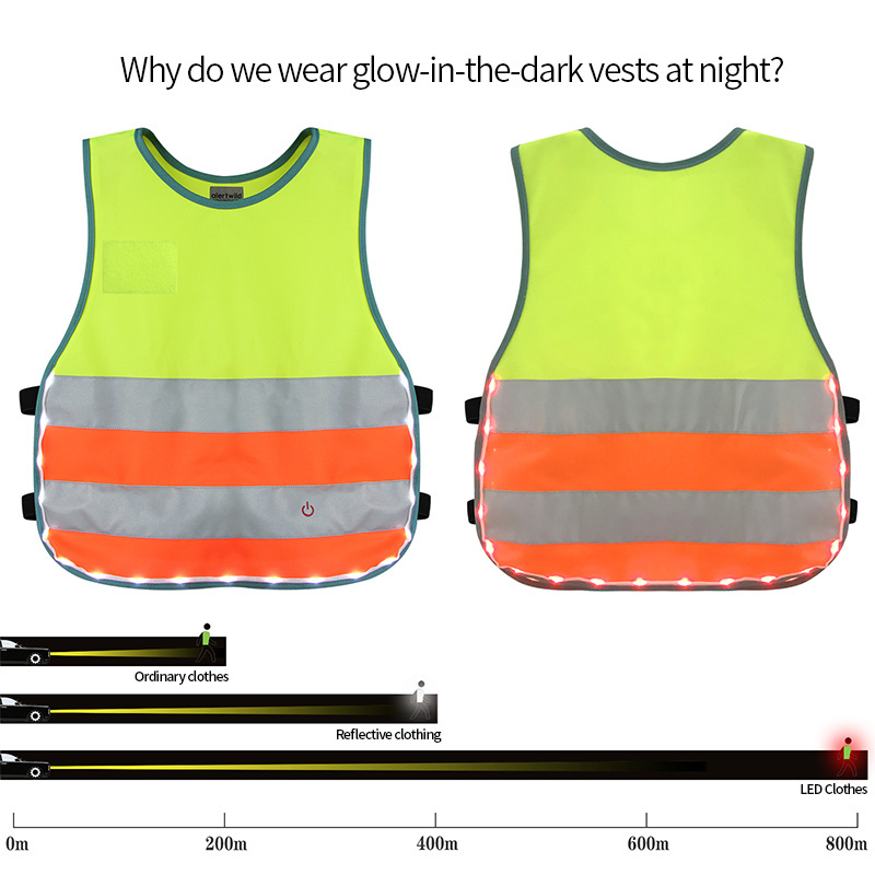 Reflective safety vest for kids Aged 4-8 bicycle reflective vest High visibility led reflective vest