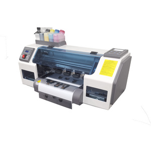 White Ink Dtf Printer with XP600 Printhead Plastisol Offset Heat Transfer Inkjet Printing Machine with Shaker and Dryer