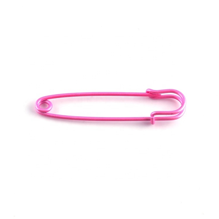 Pink cloth decorative skirt safety pin metal loop kilt pin safety