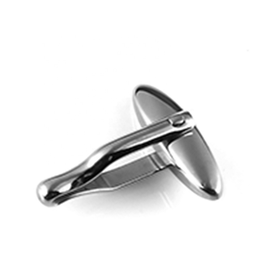 Manufacturer metal raw cufflinks backs 20mm stainless steel blank cufflink base